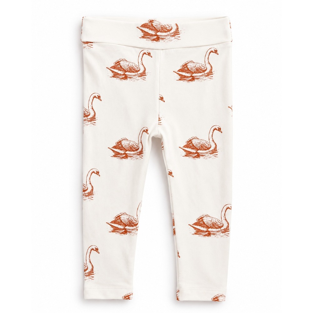 Kate Quinn Swan Pull On Leggings Bamboo Preppy Girly Coquette Minimalist Cottage
